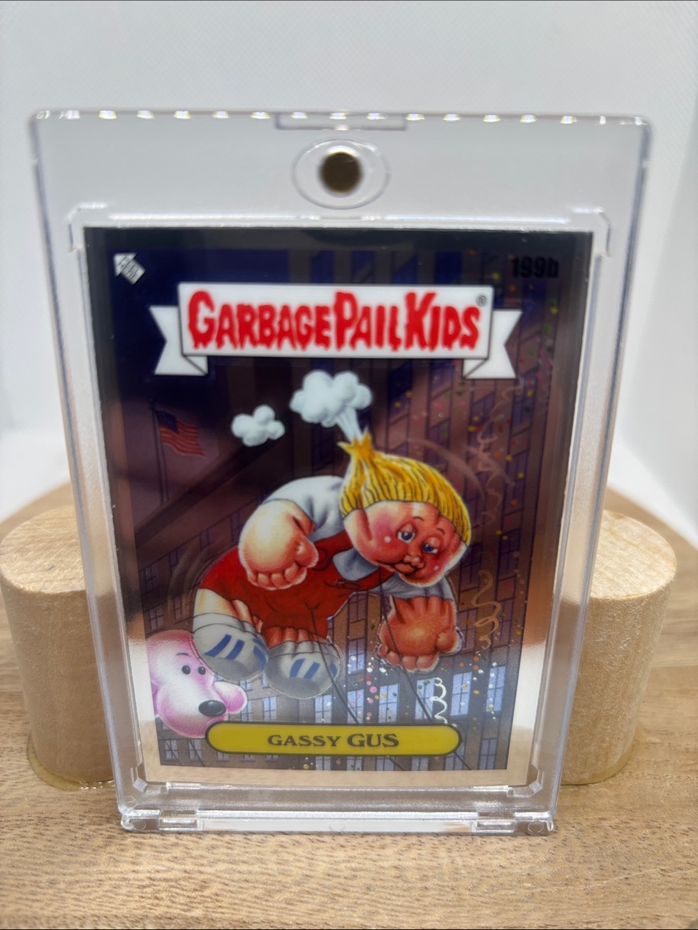 Garbage Pail Kids Gassy Gus Trading Card - Red/White